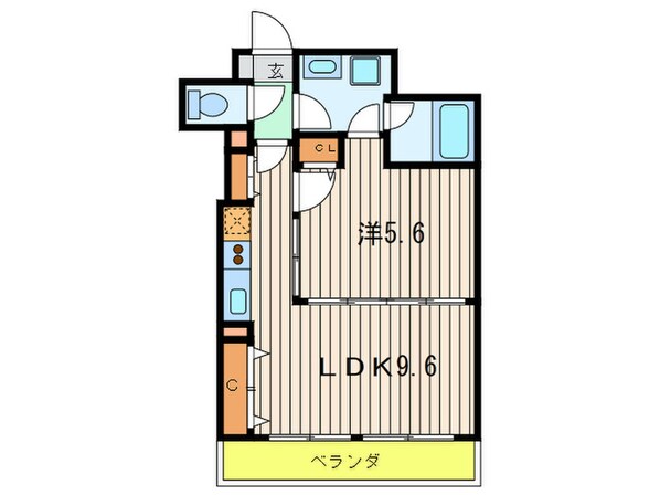 ｱ-ﾃﾞﾝﾀﾜ-立売堀の物件間取画像